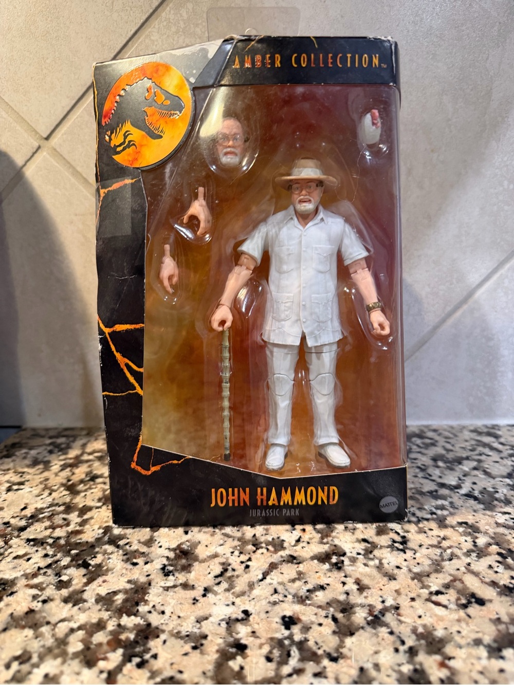 Jurassic Park - Mattel - John Hammond Figure - Amber Collection